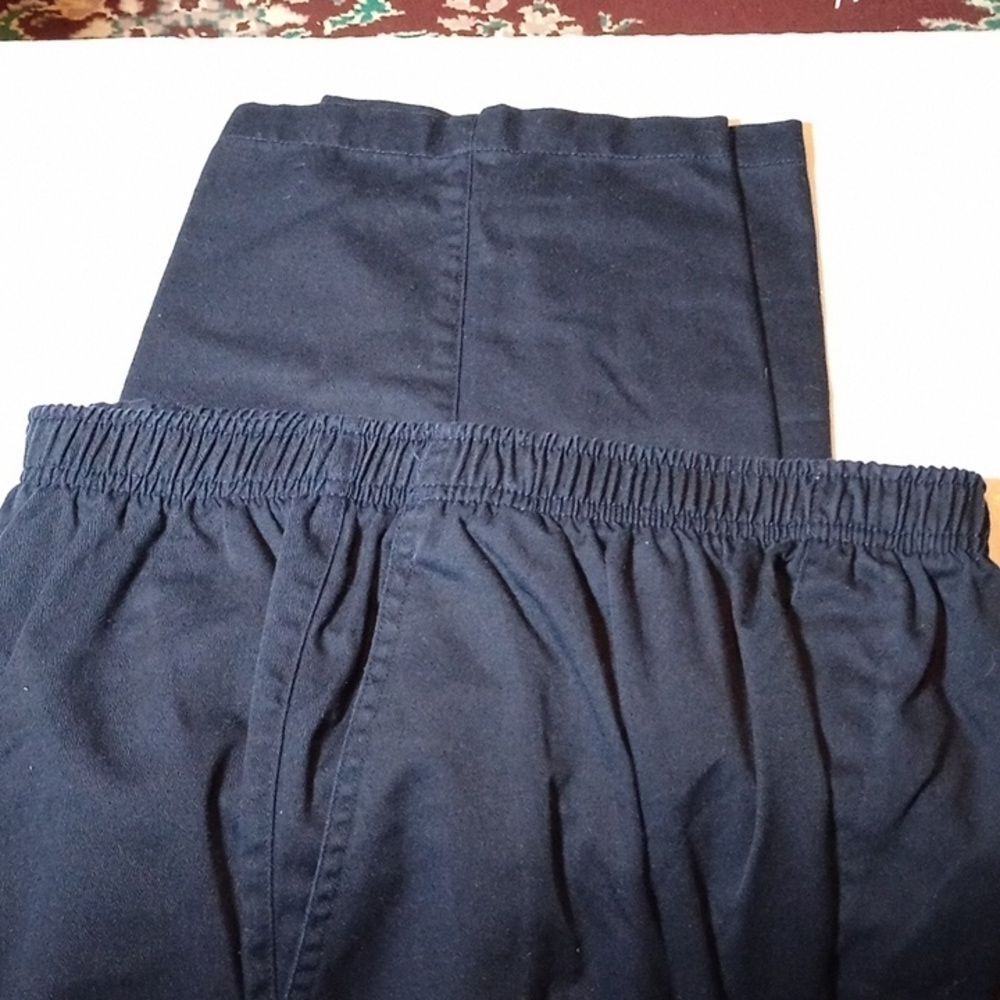 Cabin Creek 14 tall women's stretchy top pants navy